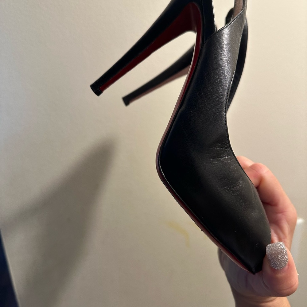 Christian Louboutin Black and Red Heels
